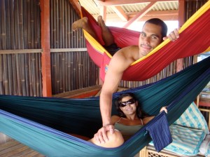 Us hanging cruisin in our hammocks 