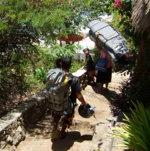 check out the kid with the bucket on his head!