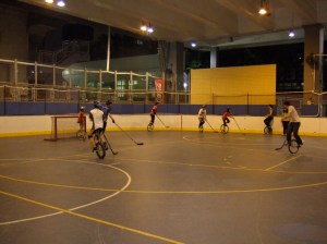 unicycle-hockey
